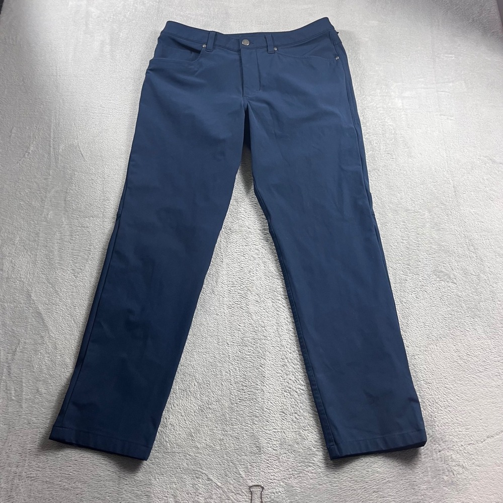Lululemon ABC Pant Slim Fit Navy Blue Mens Size 31 Stretch 5-Pocket Trousers
